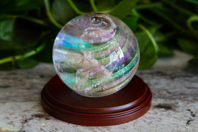 Circle Wood Paperweight Stand