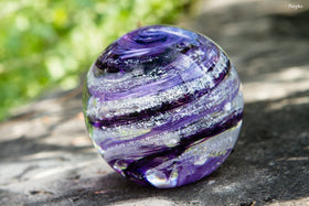 Tranquil Swirl Paperweight with Cremation Ash