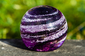 Sparkle Paperweight Orb with Infused Cremains