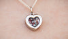 Dainty Heart Pendant with Cremation Ash