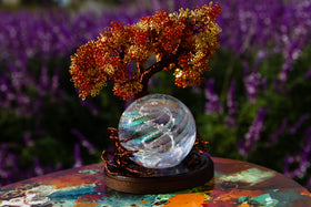 Autumn Sunshine Tree Of Life with Dichroic Orb