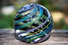 dark dichroic rainbow orb