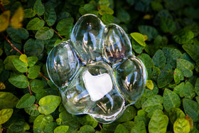 Memorial Glass Paw Print