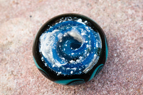 pinwheel pendant with cremation ash