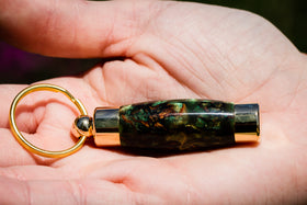 Pinecone and Acrylic Keepsake Pendant or Keychain