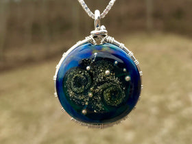 Moon and Stars Tree of Life Pendant with Cremains