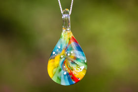 Cremation Jewelry Rainbow Twist