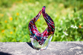 Taurus Glass Sculpture with Cremains