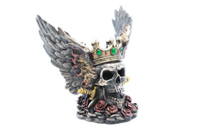 crowed angel skull