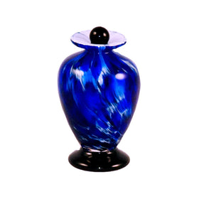 Waterfall Amato Handblown Glass Urn