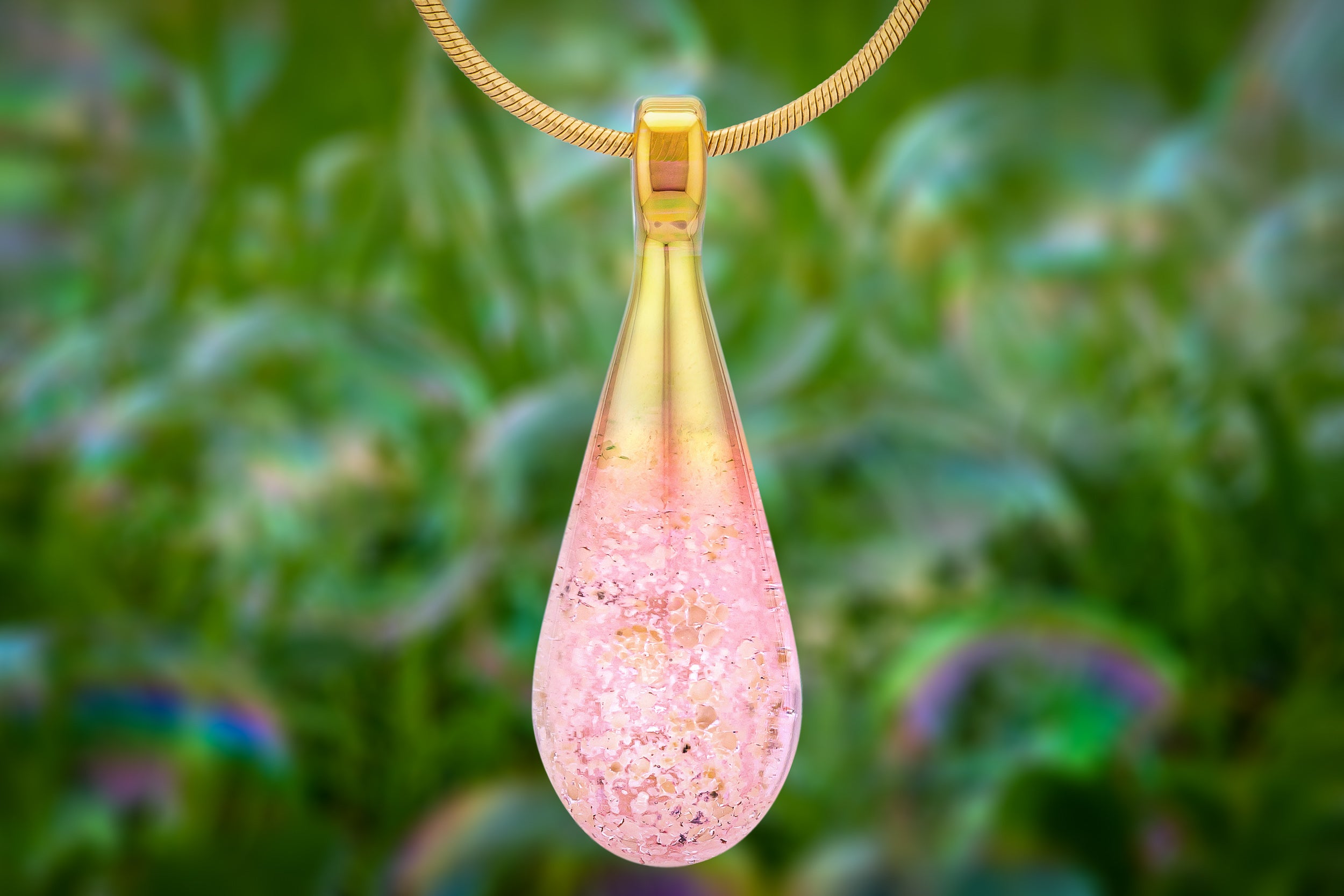 Necklace Rose Gold Cremation Bracelet Rose Gold 14k Gold Ash