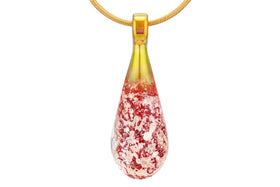 ruby drop cremation jewelry