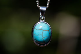 Turquoise Necklace for Ashes, Necklace for Ash, Jewelry for Ash, Natural Stone Jewelry, Cremation Jewelry, Turquoise jewelry, Remembrance jewelry, Keepsake jewelry, Turquoise necklace