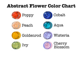 flower pendants with cremation ash color chart