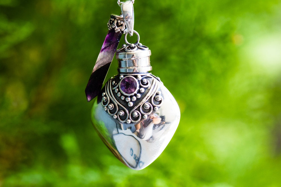 amethyst heart with pendant v1