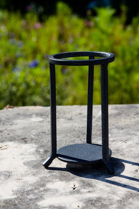 black-wrought-iron-stand-three-legs