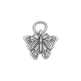 Butterfly Silver Charm