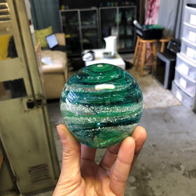 Campfire Paperweight with Wood Ash