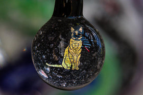 Cat Hologram Pendant with Infused Cremation Ash