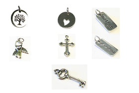 Sterling Silver Charms for Glass Bolo Bracelets