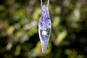 cremation jewelry opal drop