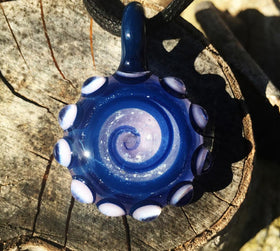 Glass Bubble Keepsake Pendant with Infused Cremation Ashes