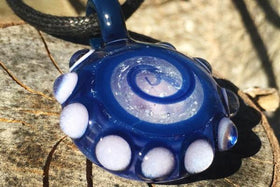 Glass Bubble Keepsake Pendant with Infused Cremation Ashes