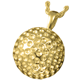 Silver Golfball Keepsake Pendant Urn for Cremains