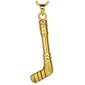 Silver Hockey Stick Keepsake Pendant Urn for Cremains