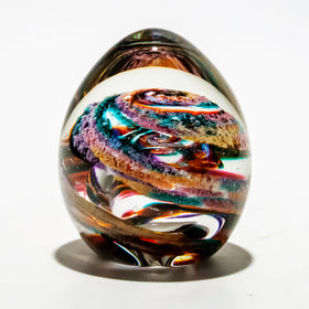 jewel colorful egg with cremains