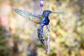 hummingbird with keepsake urn
