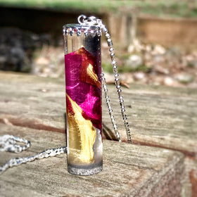 Rose Pendant with Cremation Ashes