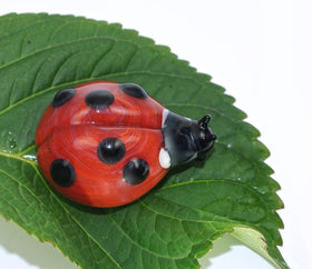 Ladybug Figurine with Cremains