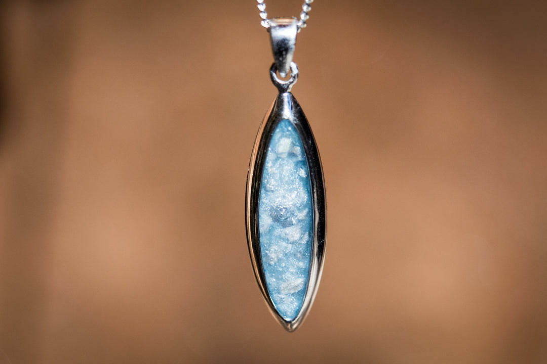 mica cremation pendant