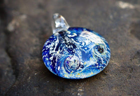 Nightswirl Pendant with Infused Cremation Ashes