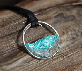 ocean wave pendant