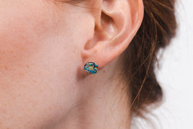 opal stud earring