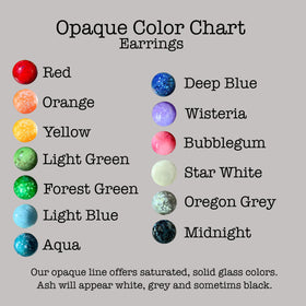 color chart drop earrings