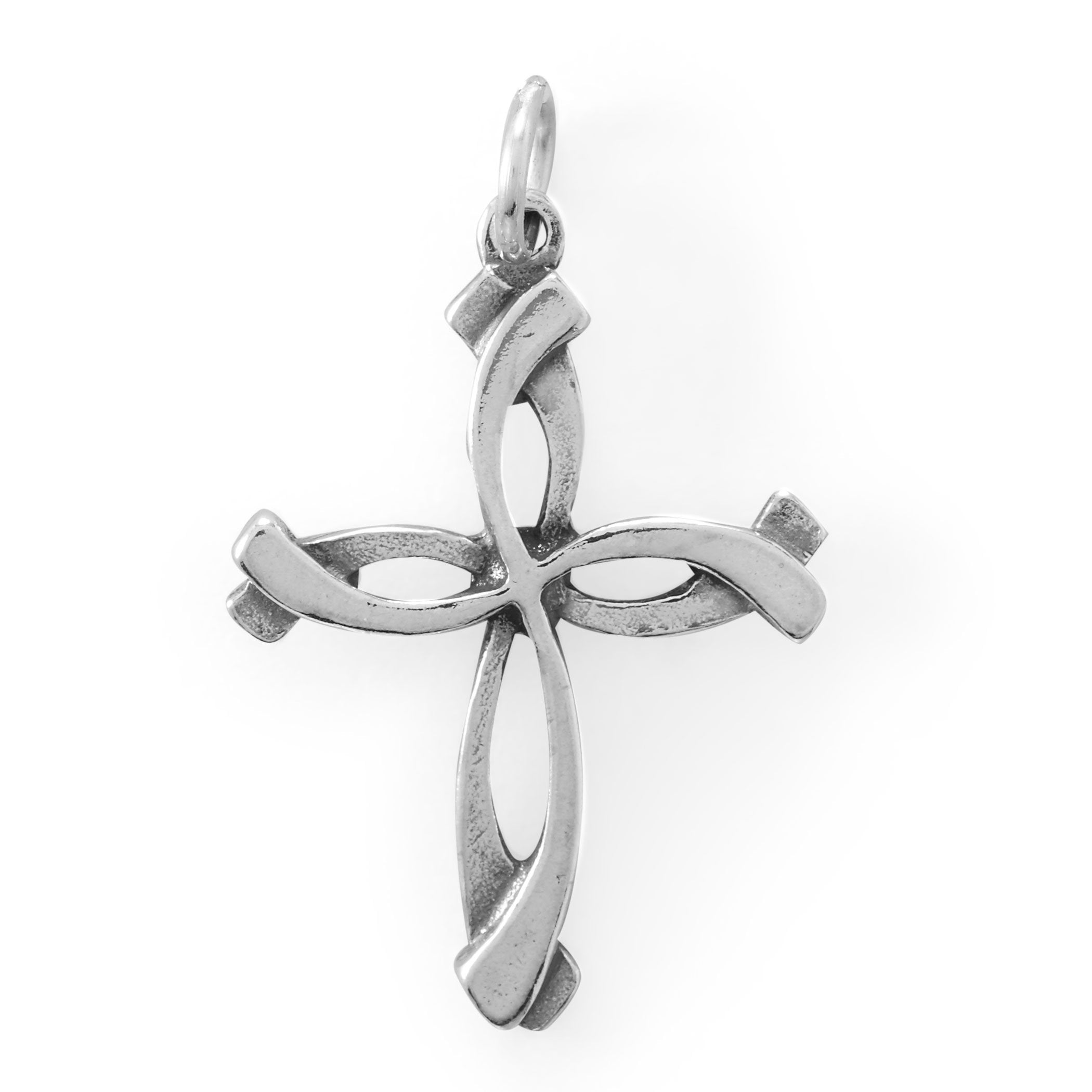 Cross Charm in Sterling Silver