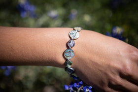 paua shell bracelet