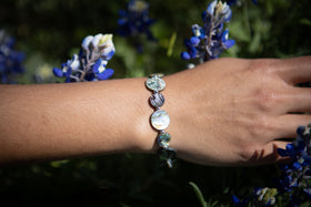 paua shell bracelet