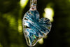 Ripple Heart Necklace with Infused Cremation Ashes