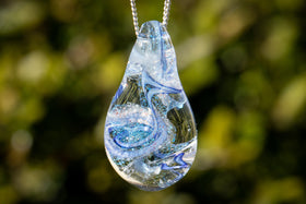 cremation jewelry ripple dewdrop