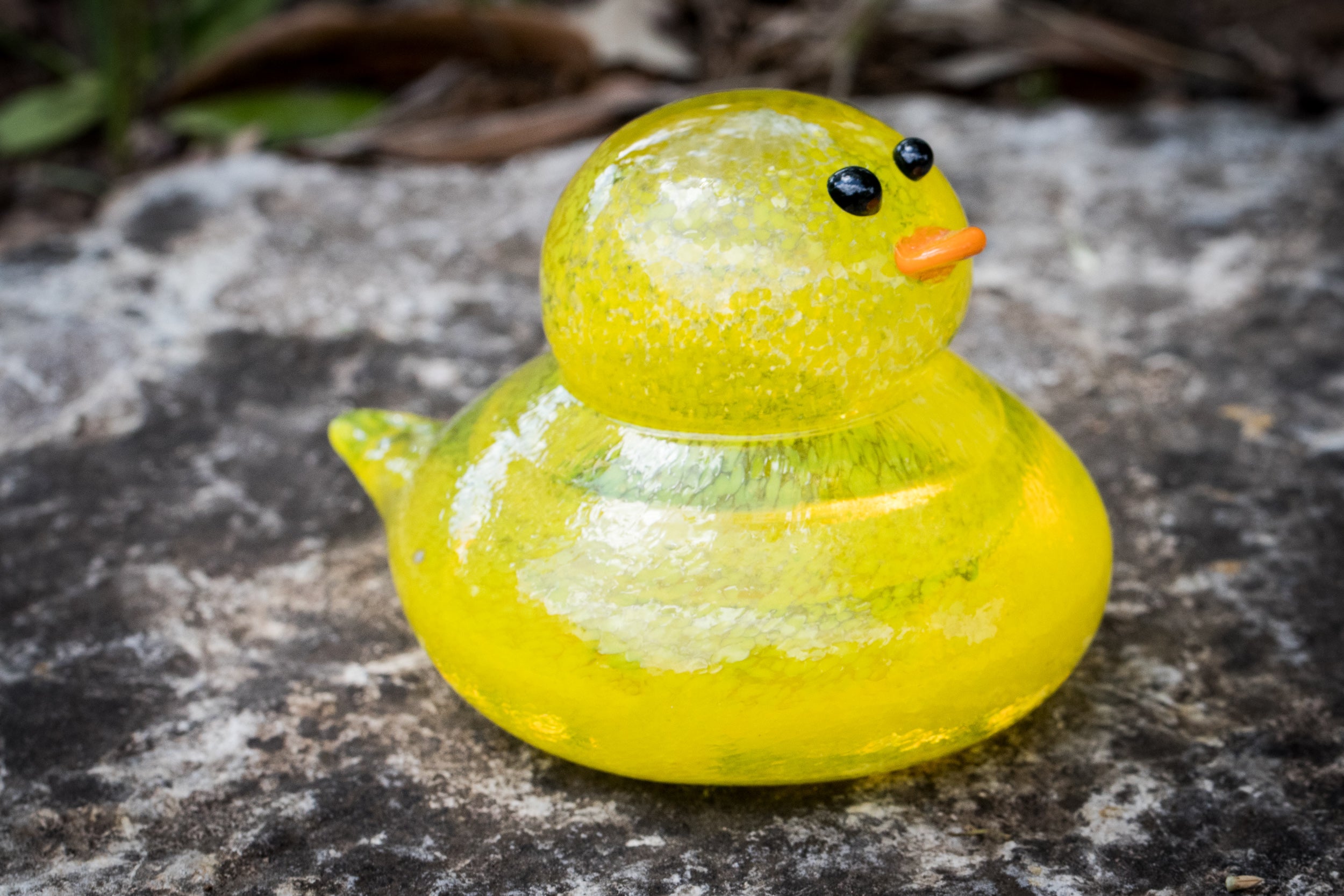 Glass online rubber duck