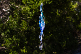 Dichroic Spinner Suncatcher with Infused Cremains