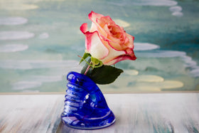 Spiral Bud Vase with Cremains