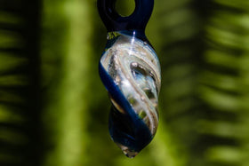 Spiral Twist Pendant with Infused Cremation Ashes