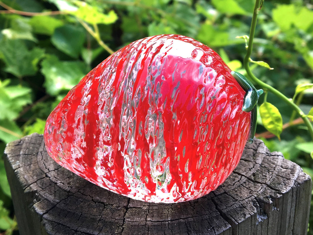 strawberry with ashes