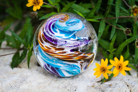 tan-purple-cat-eye-paperweight-with-infused-cremation-ash
