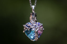 Tree of life crystal pendant